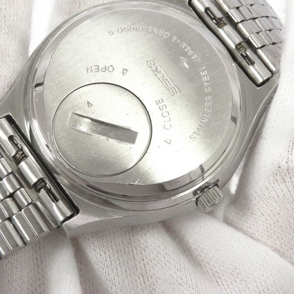 セイコー キングクォーツ 0853-8000 SEIKO クォーツ 腕時計 ブルー文字盤