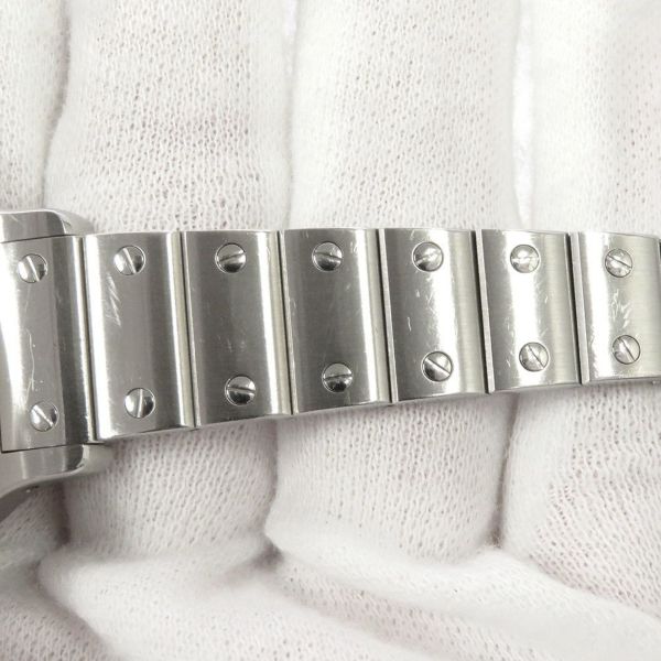 カルティエ サントス ガルベ SM W20017D6 Cartier 腕時計 クォーツ ウォッチ アイボリー文字盤