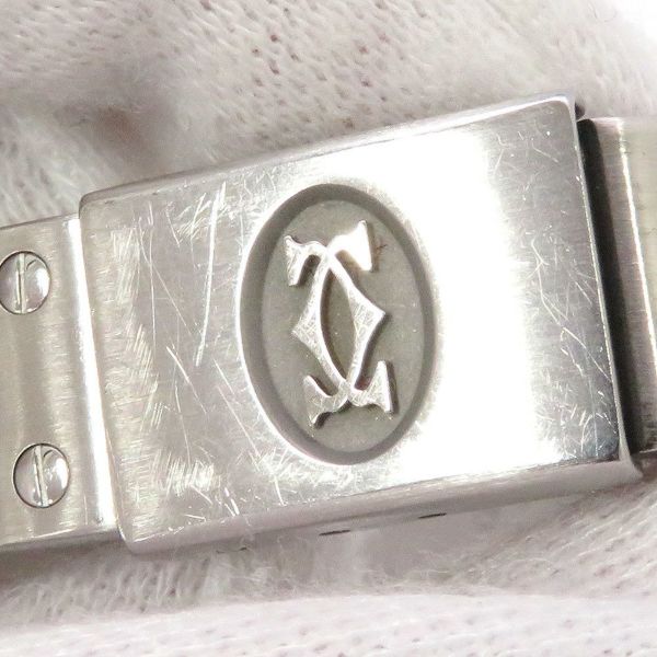 カルティエ サントス ガルベ SM W20017D6 Cartier 腕時計 クォーツ ウォッチ アイボリー文字盤