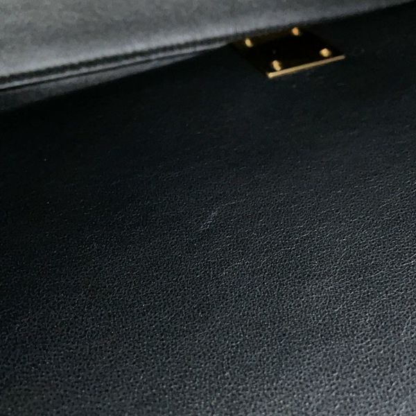 セリーヌ ハンドバッグ トラペーズ フェルト レザー CELINE 黒