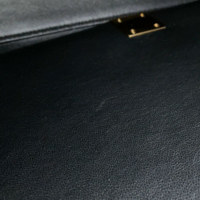 セリーヌ ハンドバッグ トラペーズ フェルト レザー CELINE 黒