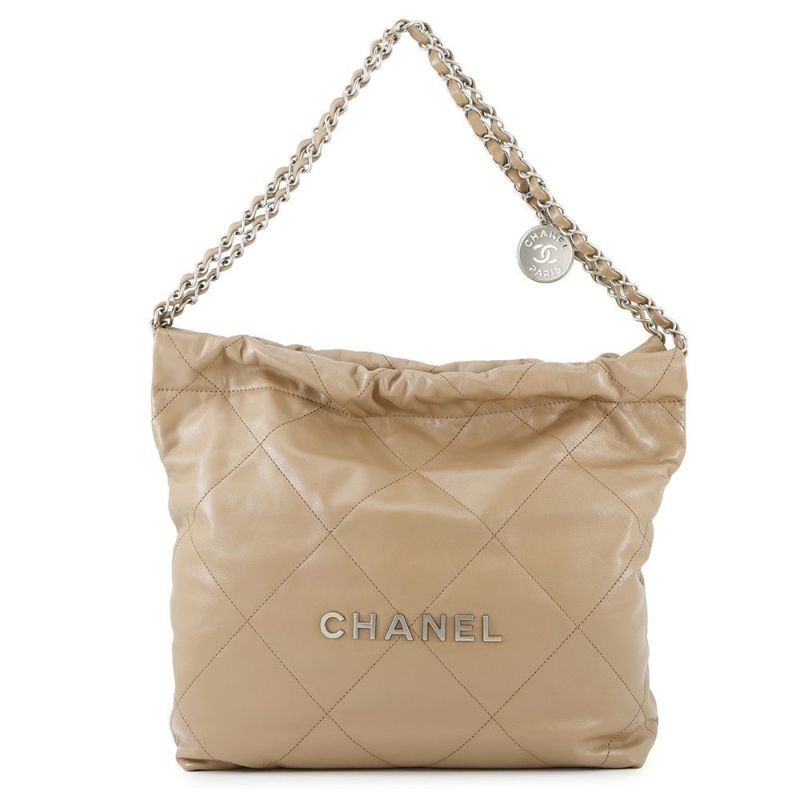 シャネル ハンドバッグ シャネル22 シャイニーカーフレザー AS3260 CHANEL ショルダーバッグ