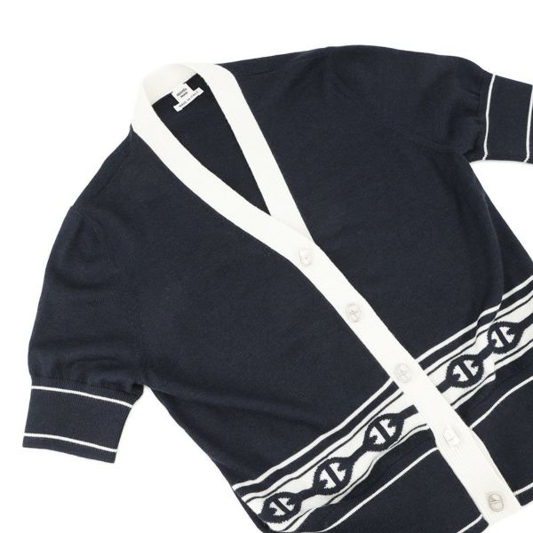 エルメス カーディガン シェーヌダンクル ニットカーディガン シルク カシミヤ レディースサイズ36 HERMES 半袖