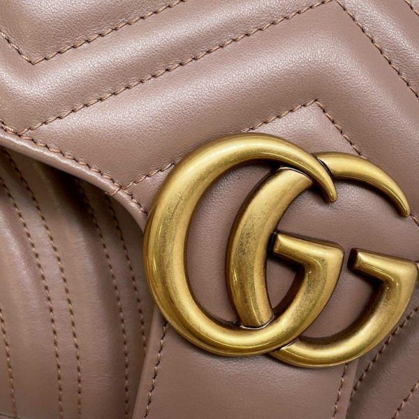 グッチ チェーンショルダーバッグ GGマーモント キルティング レザー ハート 443497 GUCCI バッグ