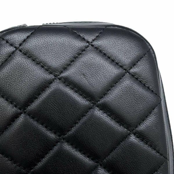 シャネル ポーチ ココマーク マトラッセ コスメポーチ A80909 CHANEL 小物入れ 化粧ポーチ 黒