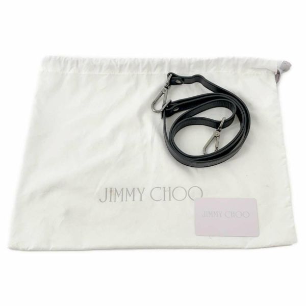 ジミーチュウ ハンドバッグ ライリー レザー JIMMY CHOO 2wayショルダーバッグ 黒