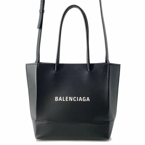 バレンシアガ トートバッグ ショッピングトート XXS 597858 BALENCIAGA 2wayショルダーバッグ 黒