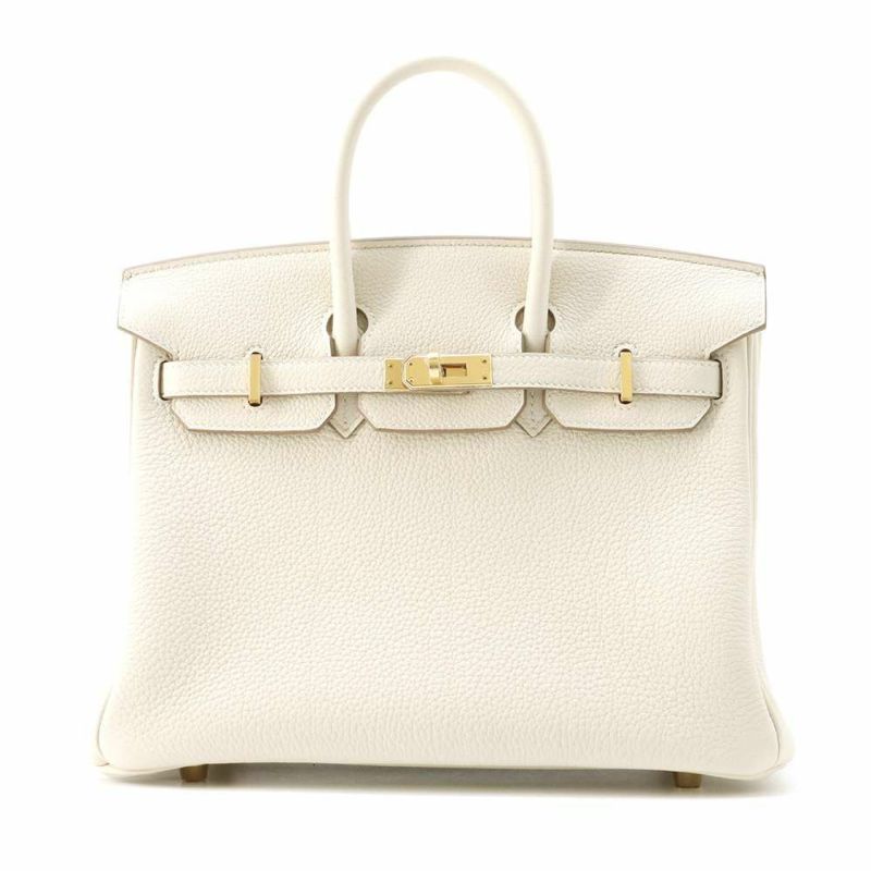 エルメス バーキン25 クレ/ゴールド金具 トゴ W刻印 HERMES Birkin ハンドバッグ