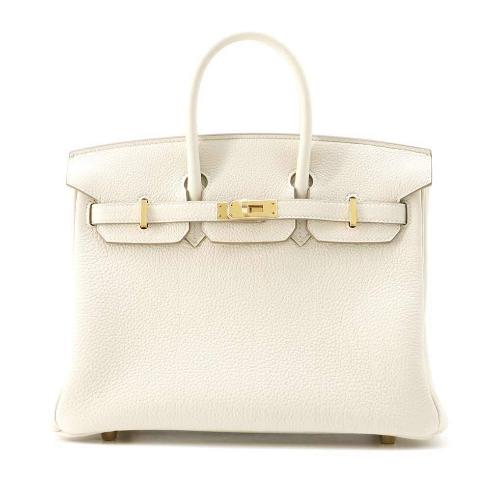 エルメス バーキン25 クレ/ゴールド金具 トゴ W刻印 HERMES Birkin ハンドバッグ
