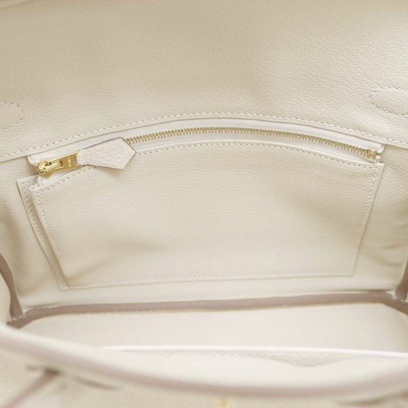 エルメス バーキン25 クレ/ゴールド金具 トゴ W刻印 HERMES Birkin ハンドバッグ