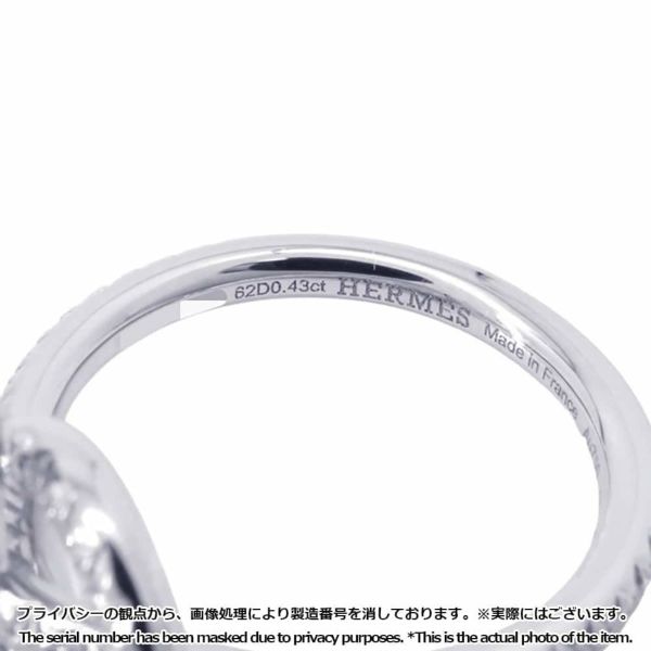 エルメス リング エシャペ ダイヤモンド 0.43ct K18WGホワイトゴールド リングサイズ51 HERMES 指輪