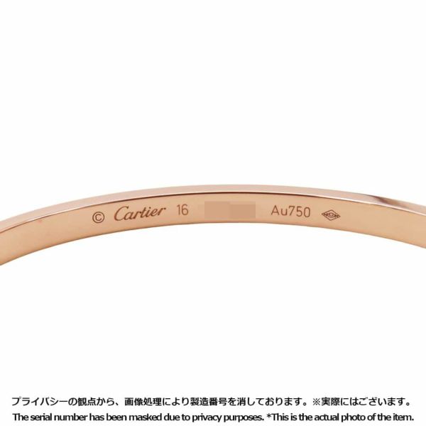 カルティエ ブレスレット ラブブレス SM K18PGピンクゴールド サイズ16 B6047316 Cartier ジュエリー