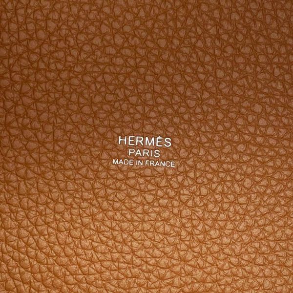 エルメス ハンドバッグ ピコタンロックPM ゴールド/シルバー金具 トリヨンクレマンス W刻印