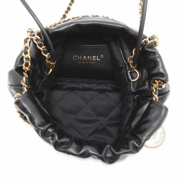 シャネル ハンドバッグ CHANEL 22 ミニ ココマーク シャイニーカーフレザー AS3980 CHANEL 2wayショルダーバッグ 黒