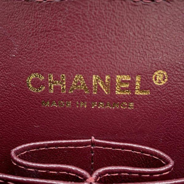 シャネル チェーンショルダーバッグ マトラッセ25 ココマーク ラムスキン ダブルチェーン A01112 CHANEL 黒