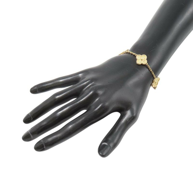 ヴァンクリーフ＆アーペル ブレスレット ヴィンテージ アルハンブラ ブレスレット 5モチーフ K18YGイエローゴールド VCARO1IE00
