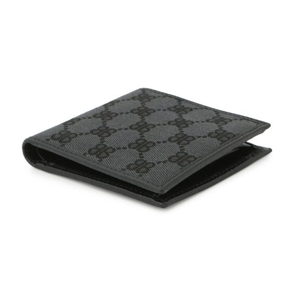 バレンシアガ 二つ折り財布 グッチコラボ ザ ハッカー プロジェクト 680430 BALENCIAGA GUCCI 財布 黒