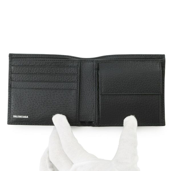 バレンシアガ 二つ折り財布 グッチコラボ ザ ハッカー プロジェクト 680430 BALENCIAGA GUCCI 財布 黒