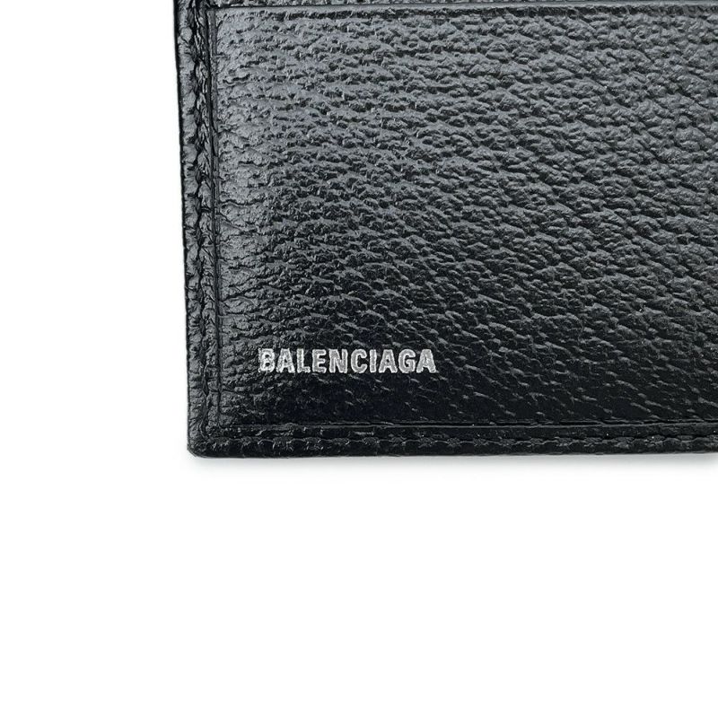 バレンシアガ 二つ折り財布 グッチコラボ ザ ハッカー プロジェクト 680430 BALENCIAGA GUCCI 財布 黒