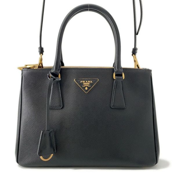 プラダ ハンドバッグ ガレリア サフィアーノレザー 1BA863 PRADA 2way 黒