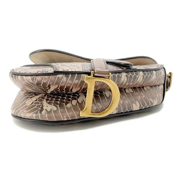 クリスチャン・ディオール ハンドバッグ サドルバッグ ミニ パイソン Christian Dior