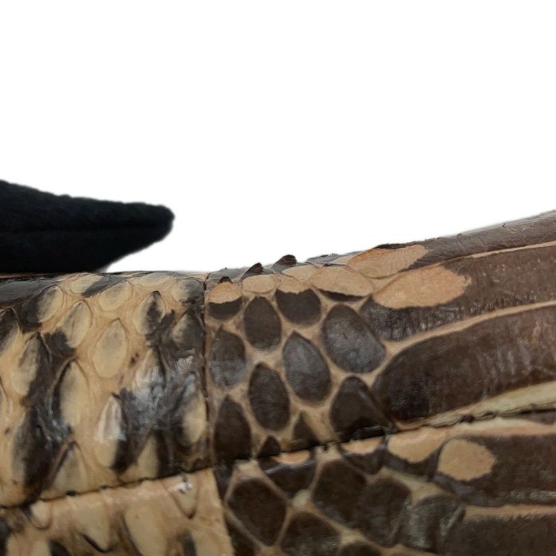 クリスチャン・ディオール ハンドバッグ サドルバッグ ミニ パイソン Christian Dior