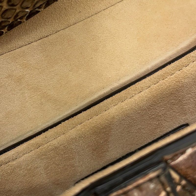 クリスチャン・ディオール ハンドバッグ サドルバッグ ミニ パイソン Christian Dior