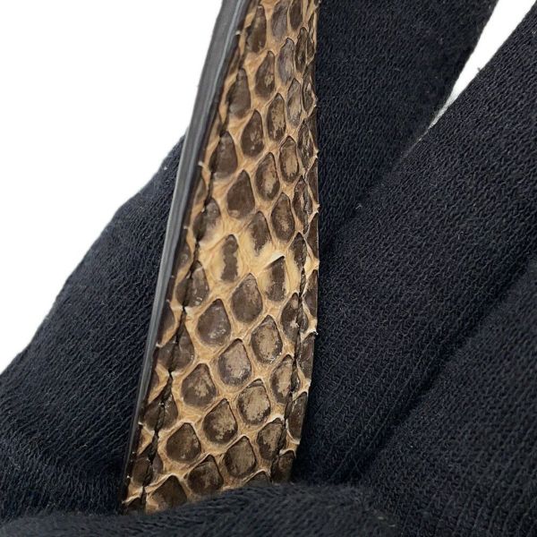 クリスチャン・ディオール ハンドバッグ サドルバッグ ミニ パイソン Christian Dior