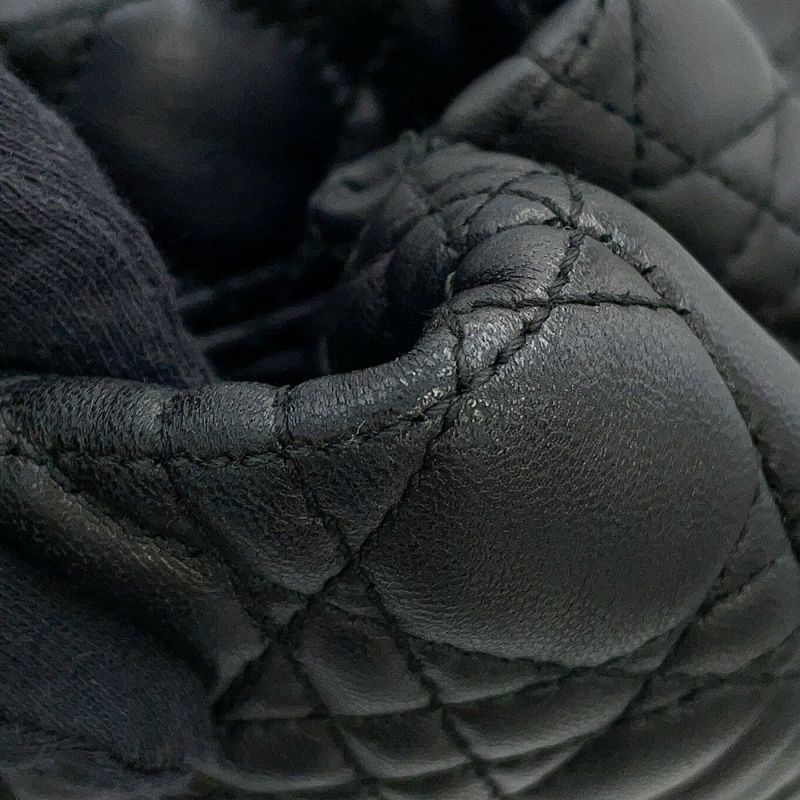 クリスチャン・ディオール チェーントートバッグ カナージュ レザー CAL44956 Christian Dior 黒