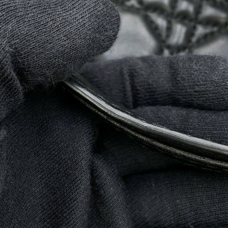 クリスチャン・ディオール チェーントートバッグ カナージュ レザー CAL44956 Christian Dior 黒