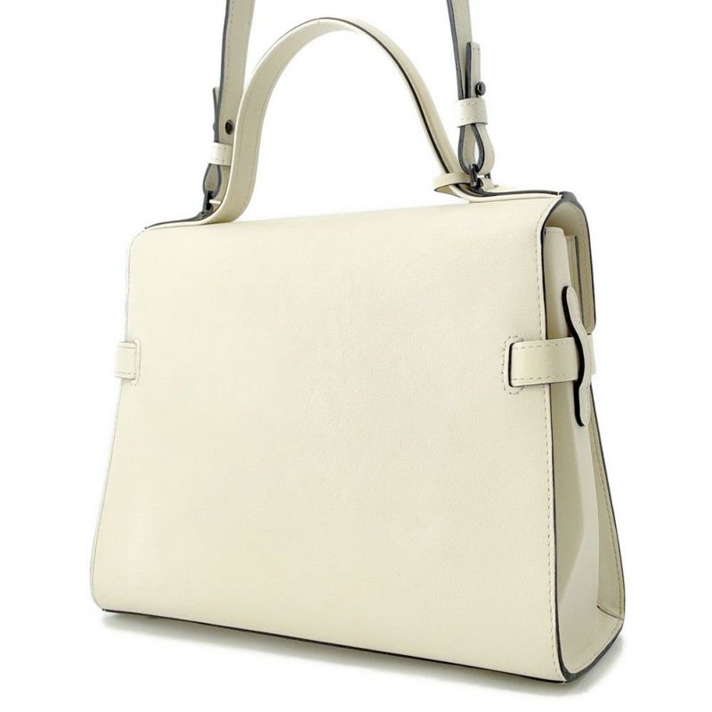 デルヴォー ハンドバッグ タンペートMM レザー Delvaux デルボー 2way 白