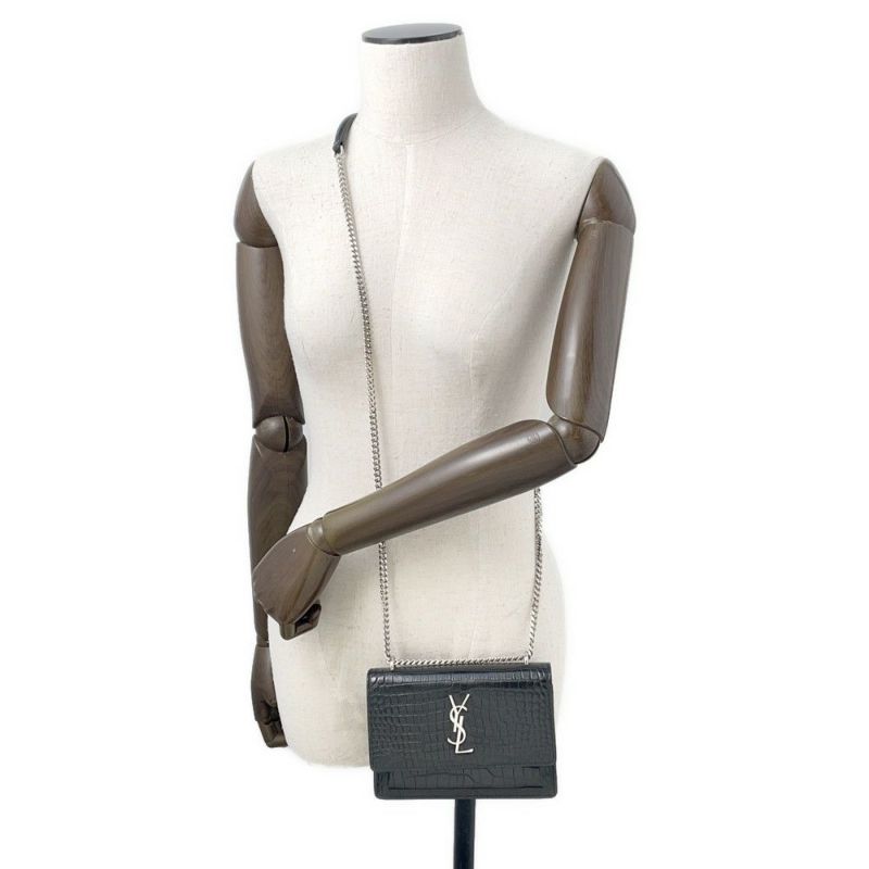 サンローランパリ チェーンウォレット サンセット 452157 SAINT LAURENT PARIS YSL 黒 財布