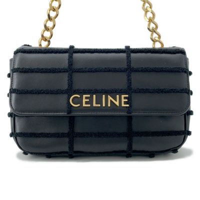 セリーヌ チェーンショルダーバッグ トリオンフ レザー 10J743 CELINE