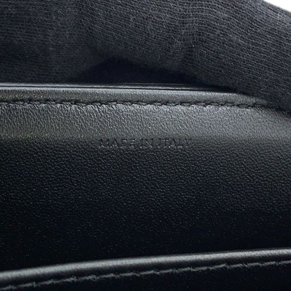 セリーヌ チェーンショルダーバッグ モノクローム パイル レザー 111273FCK.38NO CELINE 黒 ワンショルダー