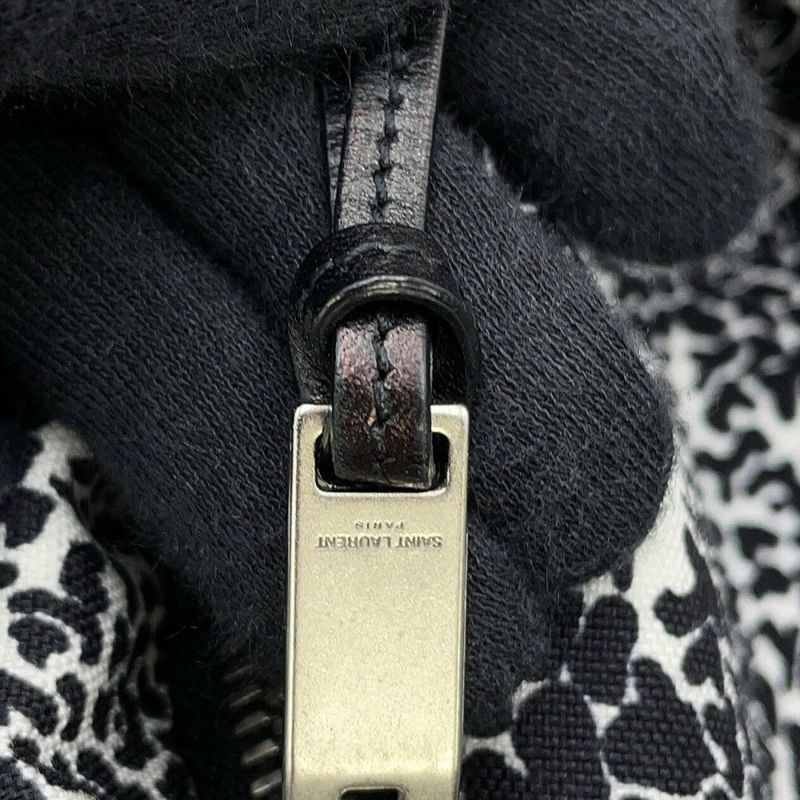 サンローランパリ バックパック クラシックハンター キャンバス 326865 リュックサック 黒 白