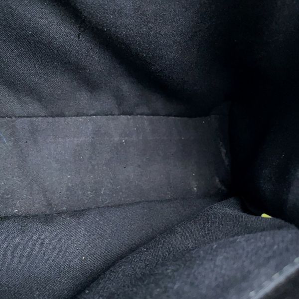 フェンディ ハンドバッグ プチ トゥージュール ロゴ レザー ムートン FENDI 2wayショルダー 黒