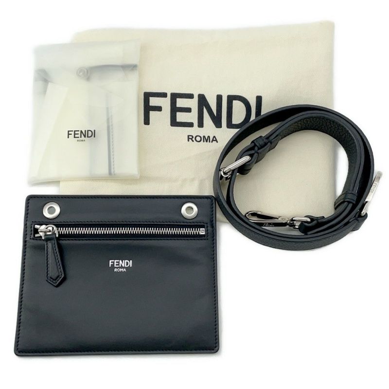 フェンディ ハンドバッグ ピーカブー アイシーユー ミニ レザー 7VA530 FENDI 2wayショルダー 黒