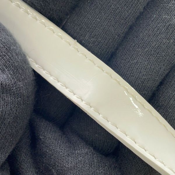 バレンシアガ ハンドバッグ ビストロ XS パテントレザー 671342 BALENCIAGA 2wayショルダーバッグ バスケットバッグ 白