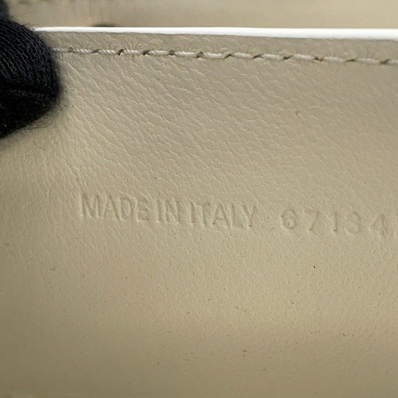 バレンシアガ ハンドバッグ ビストロ XS パテントレザー 671342 BALENCIAGA 2wayショルダーバッグ バスケットバッグ 白