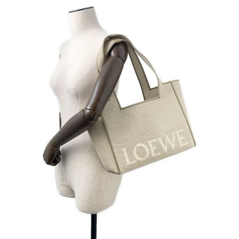 ロエベ トートバッグ フォントトート ミディアム キャンバス ALF1B61X11 LOEWE 2way
