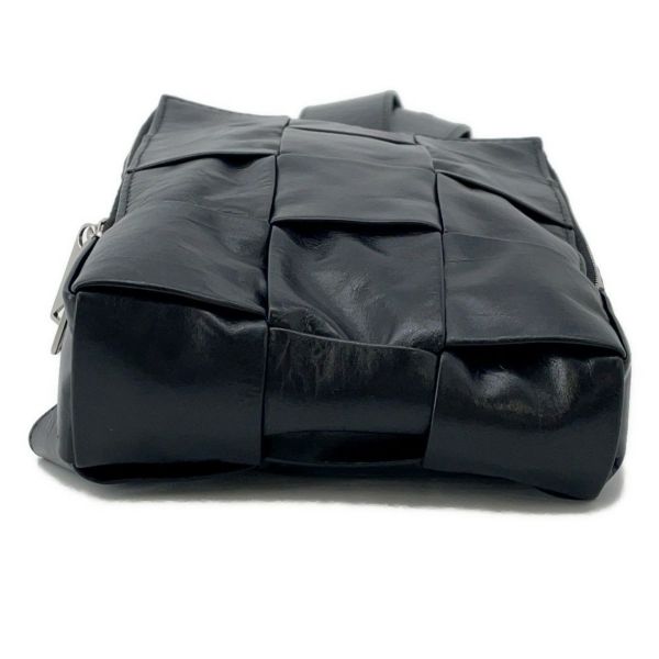 ボッテガヴェネタ ボディバッグ マキシイントレチャート カセット ミニスリングバッグ 701366 BOTTEGA VENETA 黒