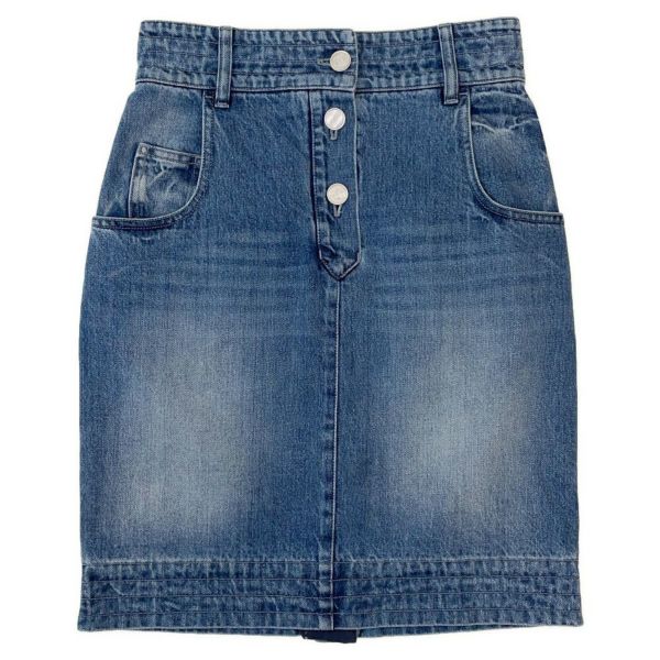 シャネル スカート ココマーク デニム コットン レディースサイズ36 P55976 CHANEL