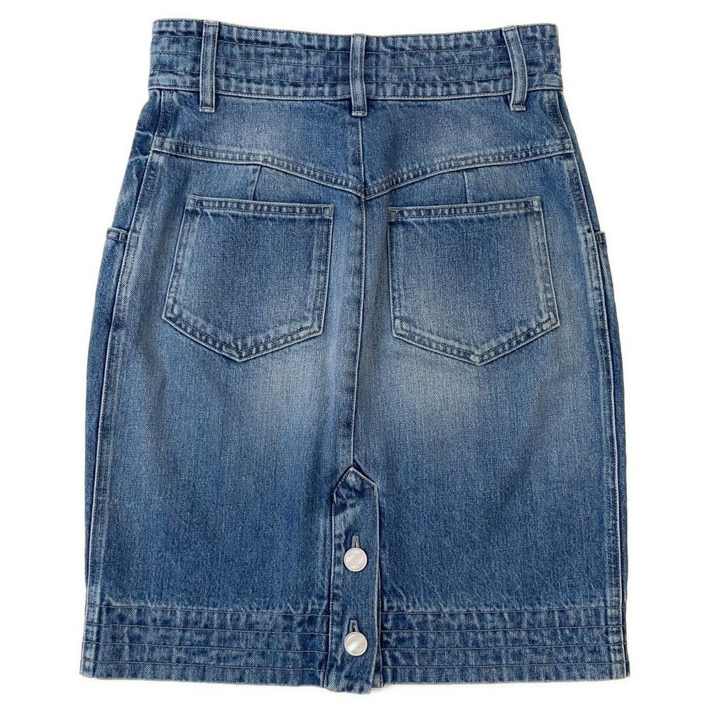 シャネル スカート ココマーク デニム コットン レディースサイズ36 P55976 CHANEL