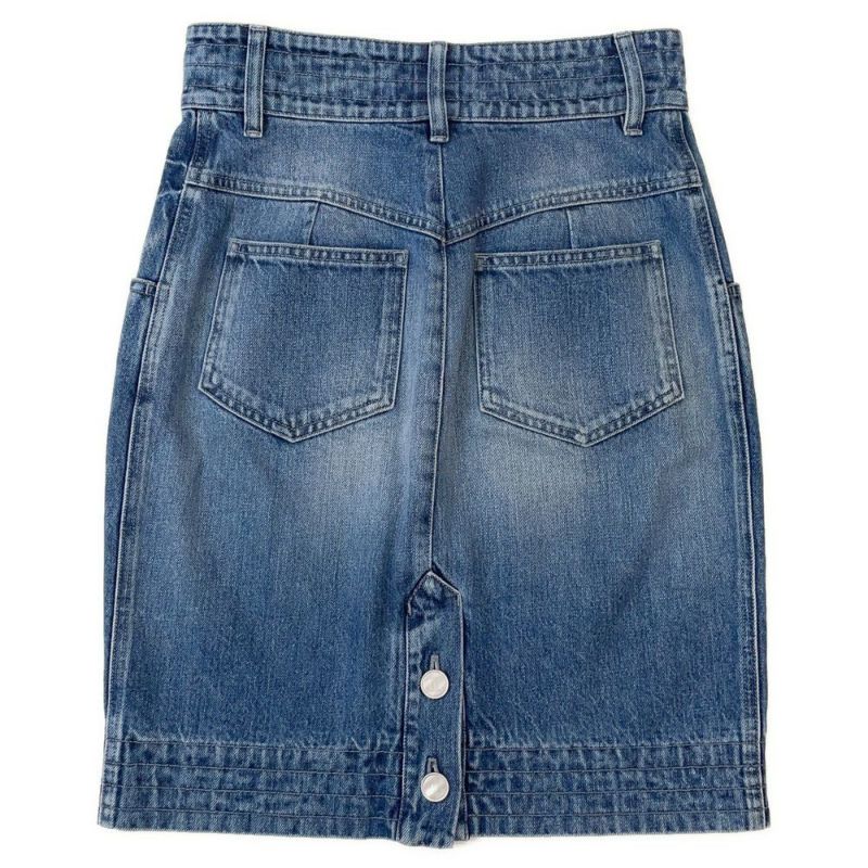 シャネル スカート ココマーク デニム コットン レディースサイズ36 P55976 CHANEL