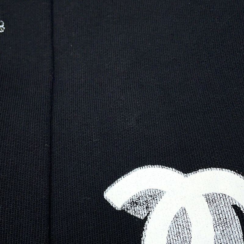 シャネル スカート ココマーク ロゴプリント スウェット スカート コットン レディースサイズ36 P70693 CHANEL 黒