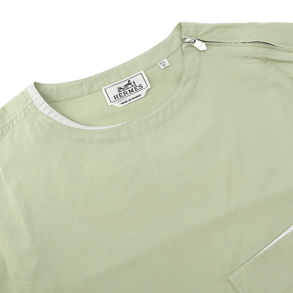 エルメス 半袖シャツ プルオーバー シャツ メンズサイズ39 HERMES トップス