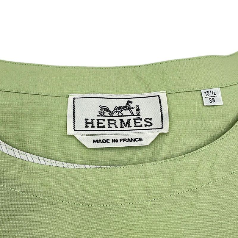 エルメス 半袖シャツ プルオーバー シャツ メンズサイズ39 HERMES トップス