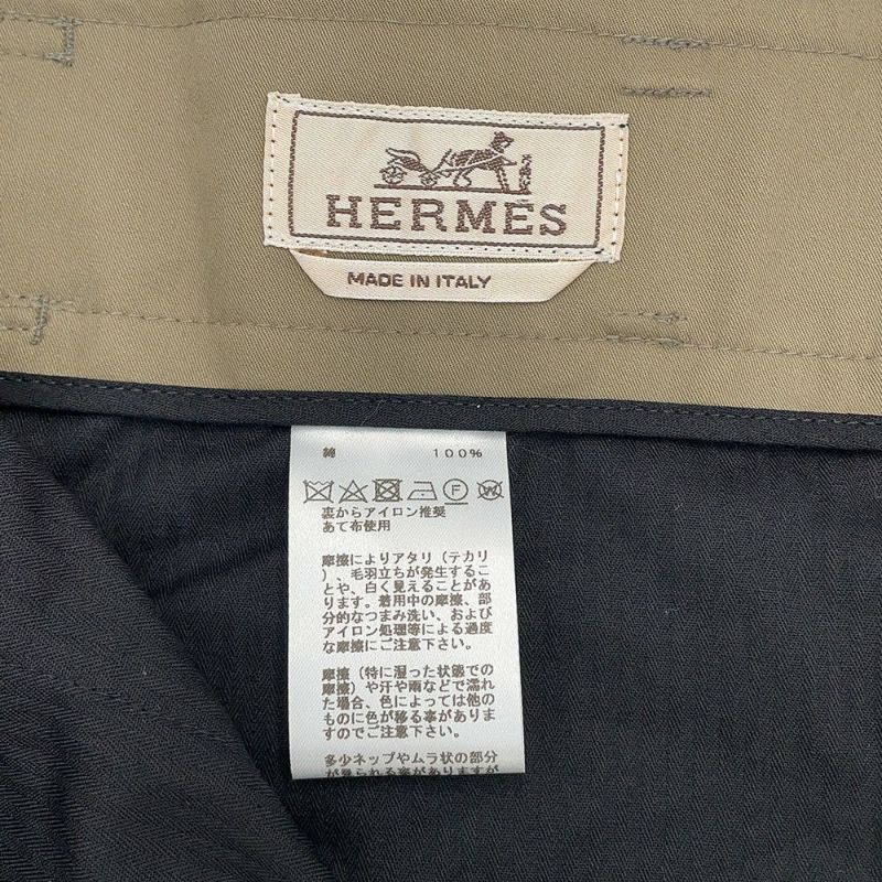 エルメス パンツ コットンパンツ コットン サイズ38 HERMES ボトムス