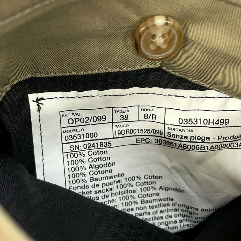 エルメス パンツ コットンパンツ コットン サイズ38 HERMES ボトムス