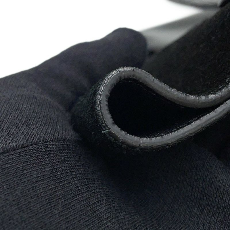 セリーヌ ハンドバッグ トラペーズ クロコ型押しレザー スエード CELINE 2way 黒